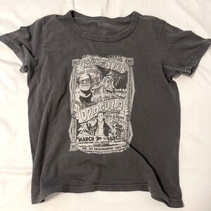 Brandy Melville gray baby tee